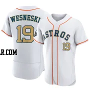 Hayden Wesneski Men's Houston Astros Gold Authentic White 2023 Collection Jersey