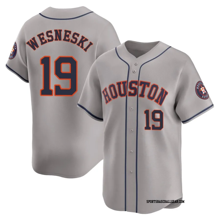 Hayden Wesneski Men's Houston Astros Gray Limited Away Jersey