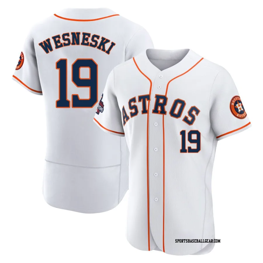 Hayden Wesneski Men's Houston Astros White Authentic 2022 World Series Champions Home Jersey