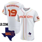 Hayden Wesneski Men's Houston Astros White Authentic 2023 Space City Ready 2 Reign Flex Base Jersey