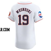 Hayden Wesneski Men's Houston Astros White Elite Home Patch Jersey