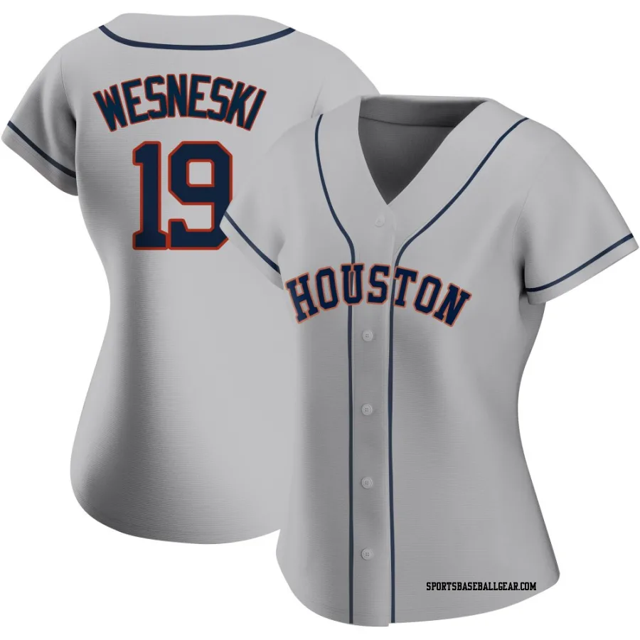 Hayden Wesneski Women's Houston Astros Gray Authentic Road 2020 Jersey