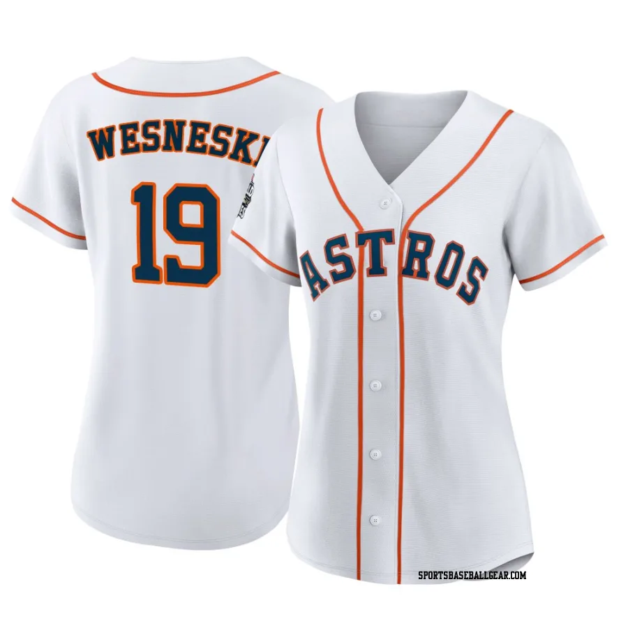 Hayden Wesneski Women's Houston Astros White Authentic 2022 World Series Home Jersey