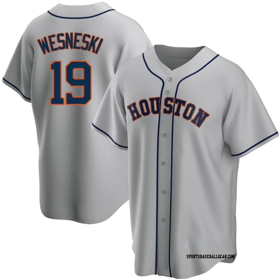 Hayden Wesneski Youth Houston Astros Gray Replica Road Jersey