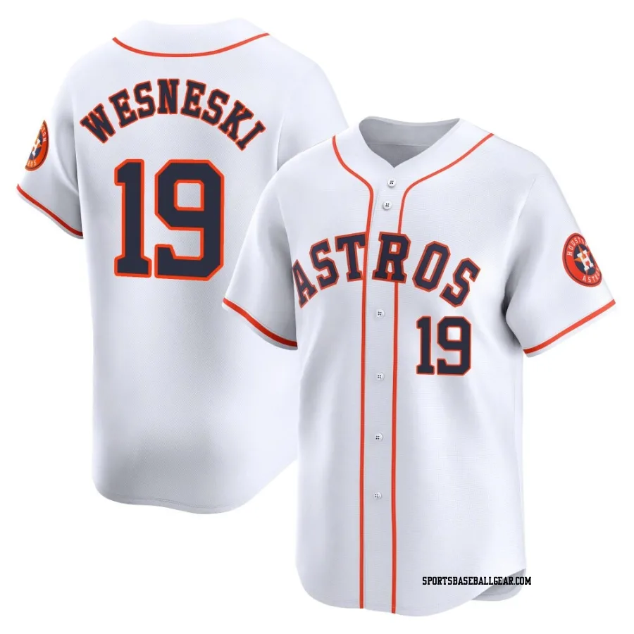 Hayden Wesneski Youth Houston Astros White Limited Home Jersey