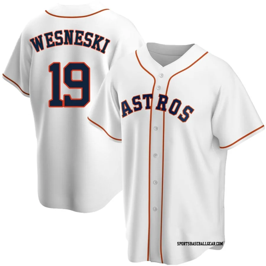 Hayden Wesneski Youth Houston Astros White Replica Home Jersey