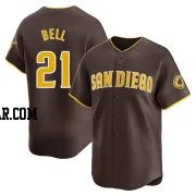 Heath Bell Men's San Diego Padres Brown Limited Away Jersey