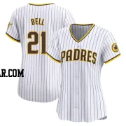 Heath Bell Women's San Diego Padres White Limited Home Jersey