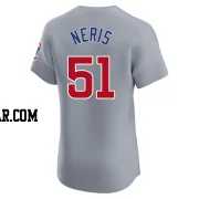 Hector Neris Men's Chicago Cubs Gray Elite Road Jersey