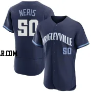 Hector Neris Men's Chicago Cubs Navy Authentic 2021 City Connect Jersey