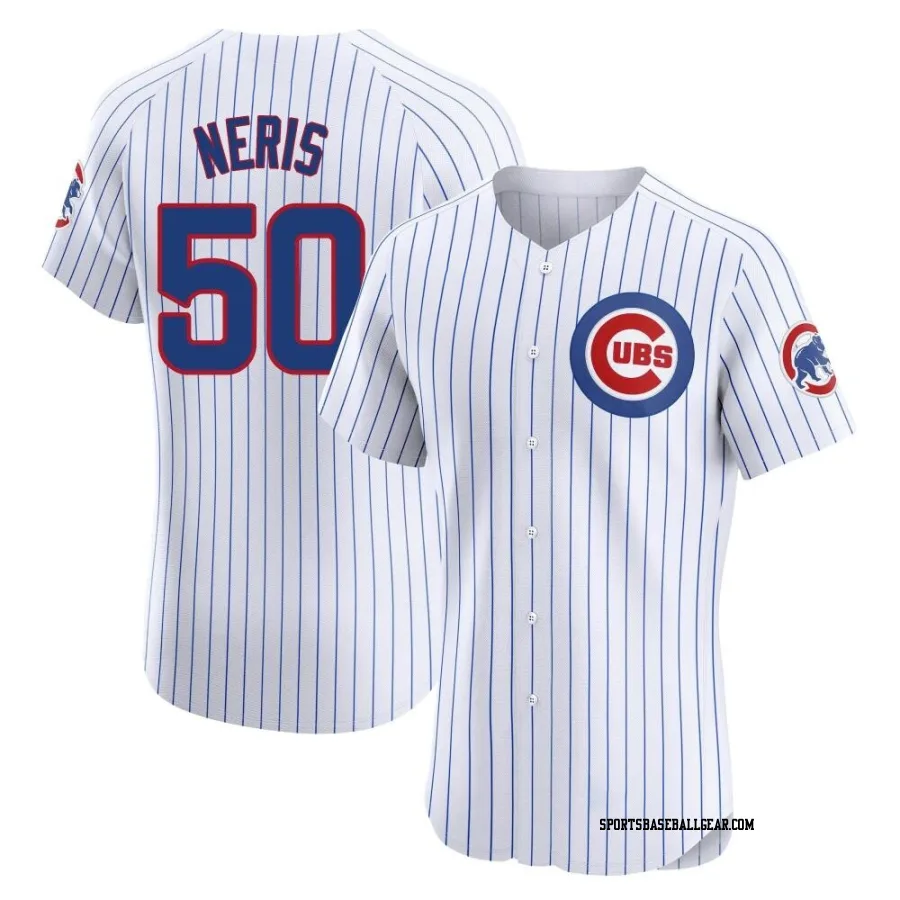 Hector Neris Men's Chicago Cubs White Elite Home Jersey