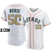 Hector Neris Men's Houston Astros Gold Authentic White 2023 Collection Jersey