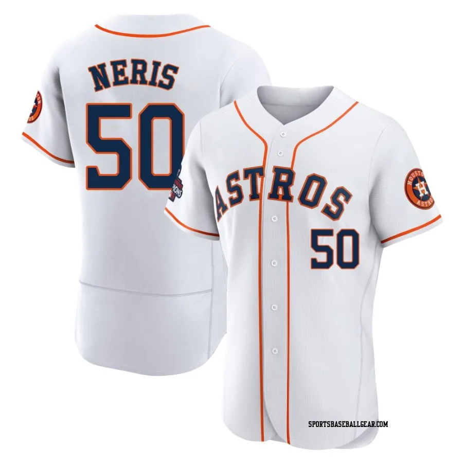 Hector Neris Men's Houston Astros White Authentic 2022 World Series Champions Home Jersey