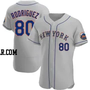 Hector Rodriguez Men's New York Mets Gray Authentic Road Jersey