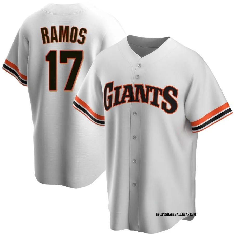 Heliot Ramos Men's San Francisco Giants White Replica Home Cooperstown Collection Jersey