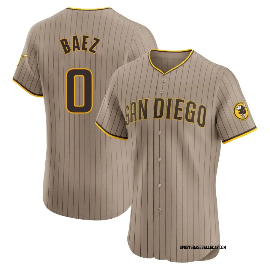 Henry Baez Men's San Diego Padres Brown Elite Alternate Jersey