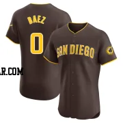 Henry Baez Men's San Diego Padres Brown Elite Road Vapor Premier Jersey