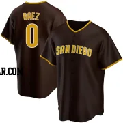 Henry Baez Men's San Diego Padres Brown Replica Road Jersey