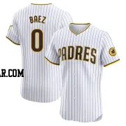 Henry Baez Men's San Diego Padres White Elite Home Jersey