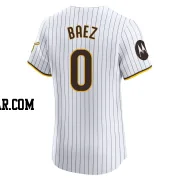 Henry Baez Men's San Diego Padres White Elite Home Patch Jersey