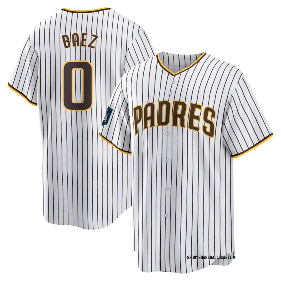 Henry Baez Men's San Diego Padres White Replica 2024 World Tour Seoul Series Home Jersey