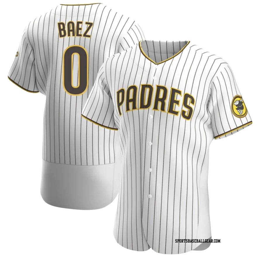 Henry Baez Men's San Diego Padres White/Brown Authentic Home Jersey