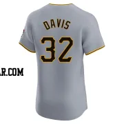 Henry Davis Men's Pittsburgh Pirates Gray Elite Road Jersey