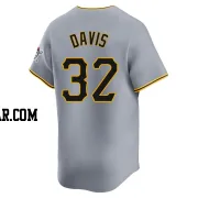 Henry Davis Men's Pittsburgh Pirates Gray Limited Away Jersey