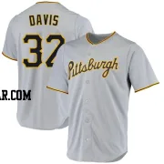 Henry Davis Men's Pittsburgh Pirates Gray Replica Road Jersey