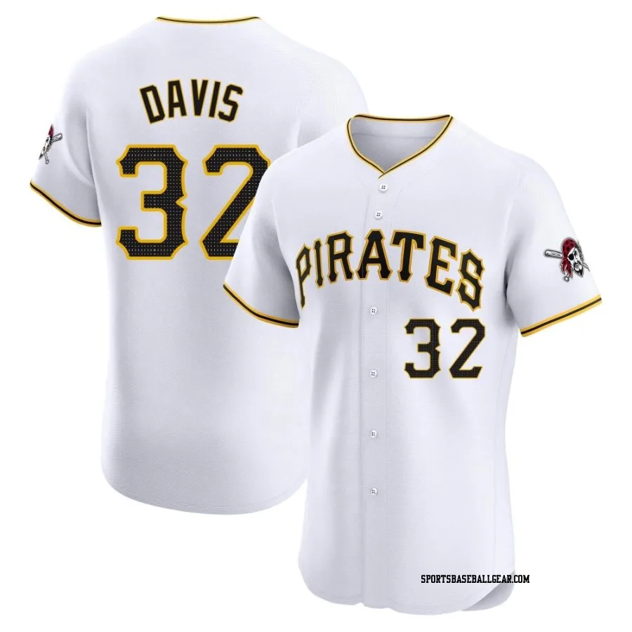 Henry Davis Men's Pittsburgh Pirates White Elite Home Jersey