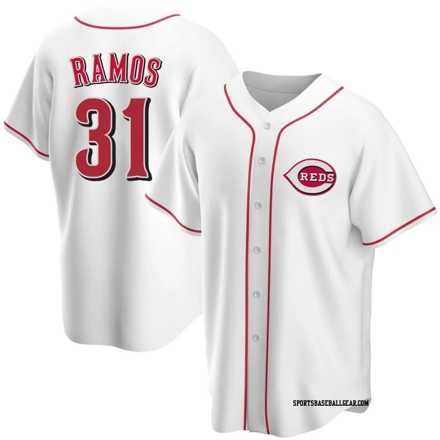 Henry Ramos Men's Cincinnati Reds White Replica Home Jersey