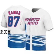 Henry Ramos Men's Puerto Rico Baseball White Replica 2023 World Baseball Classic Jersey