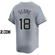 Herb Score Men's Chicago White Sox Gray Limited Road Jersey