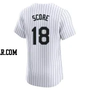 Herb Score Men's Chicago White Sox White Elite Home Jersey