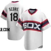 Herb Score Men's Chicago White Sox White Replica Cooperstown Collection Jersey