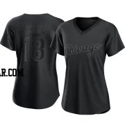 Herb Score Women's Chicago White Sox Black Authentic Pitch Fashion Jersey