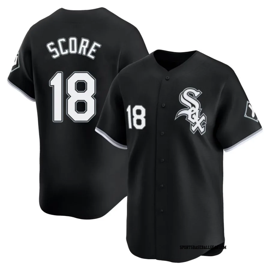 Herb Score Youth Chicago White Sox Black Limited Alternate Jersey