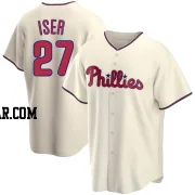 Herbert Iser Men's Philadelphia Phillies Cream Replica Alternate Jersey