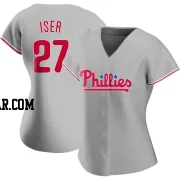 Herbert Iser Women's Philadelphia Phillies Gray Authentic Road Jersey