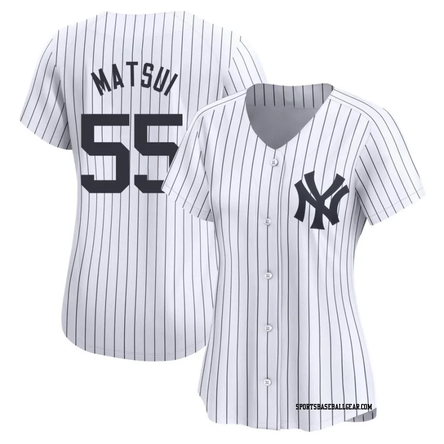 Hideki Matsui Women's New York Yankees White Limited Yankee Home Jersey