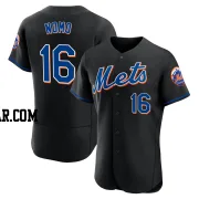 Hideo Nomo Men's New York Mets Black Authentic 2022 Alternate Jersey