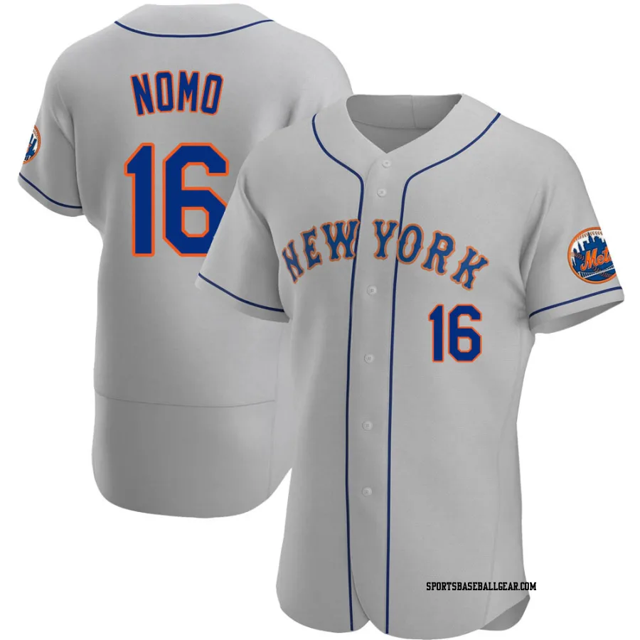 Hideo Nomo Men's New York Mets Gray Authentic Road Jersey