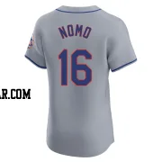 Hideo Nomo Men's New York Mets Gray Elite Road Jersey