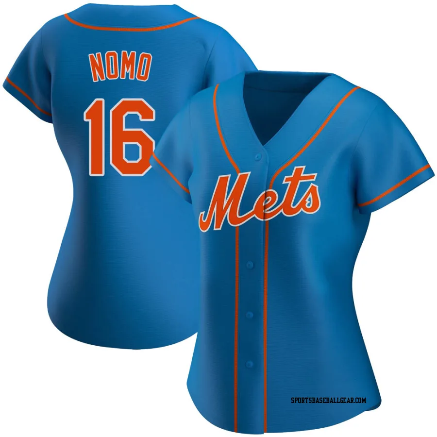 Hideo Nomo Women's New York Mets Royal Authentic Alternate Jersey