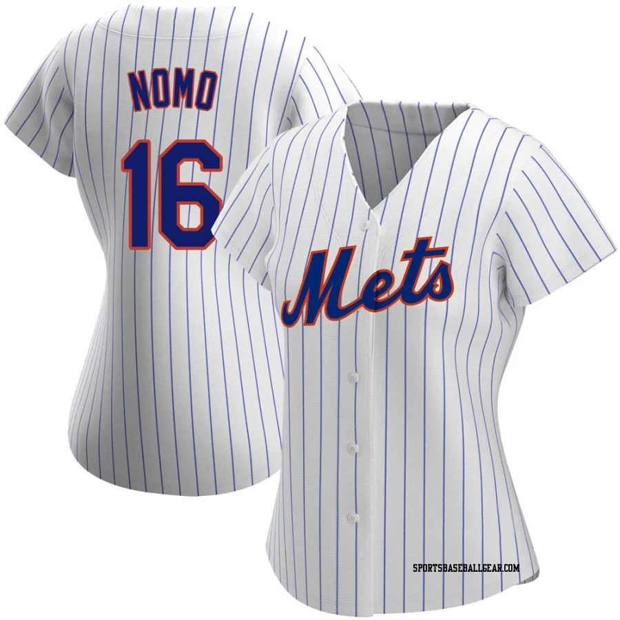 Hideo Nomo Women's New York Mets White Replica Home Jersey