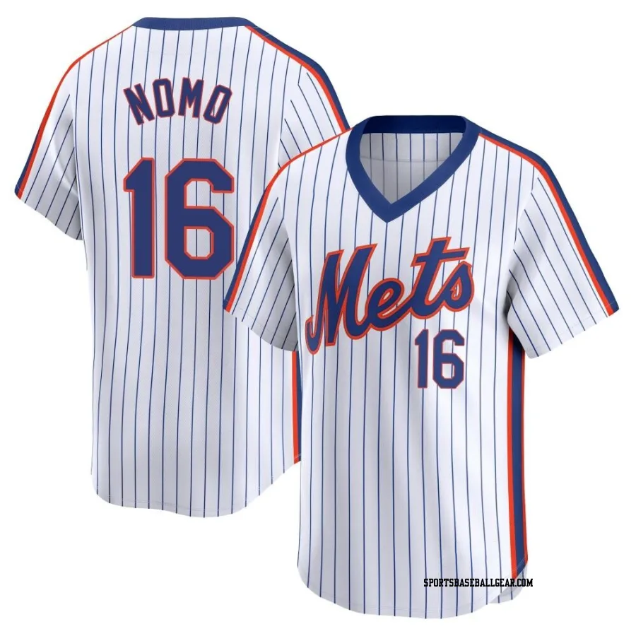 Hideo Nomo Youth New York Mets White Limited Cooperstown Collection Jersey