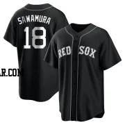 Hirokazu Sawamura Men's Boston Red Sox Black/White Replica Jersey