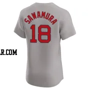 Hirokazu Sawamura Men's Boston Red Sox Gray Elite Road Jersey