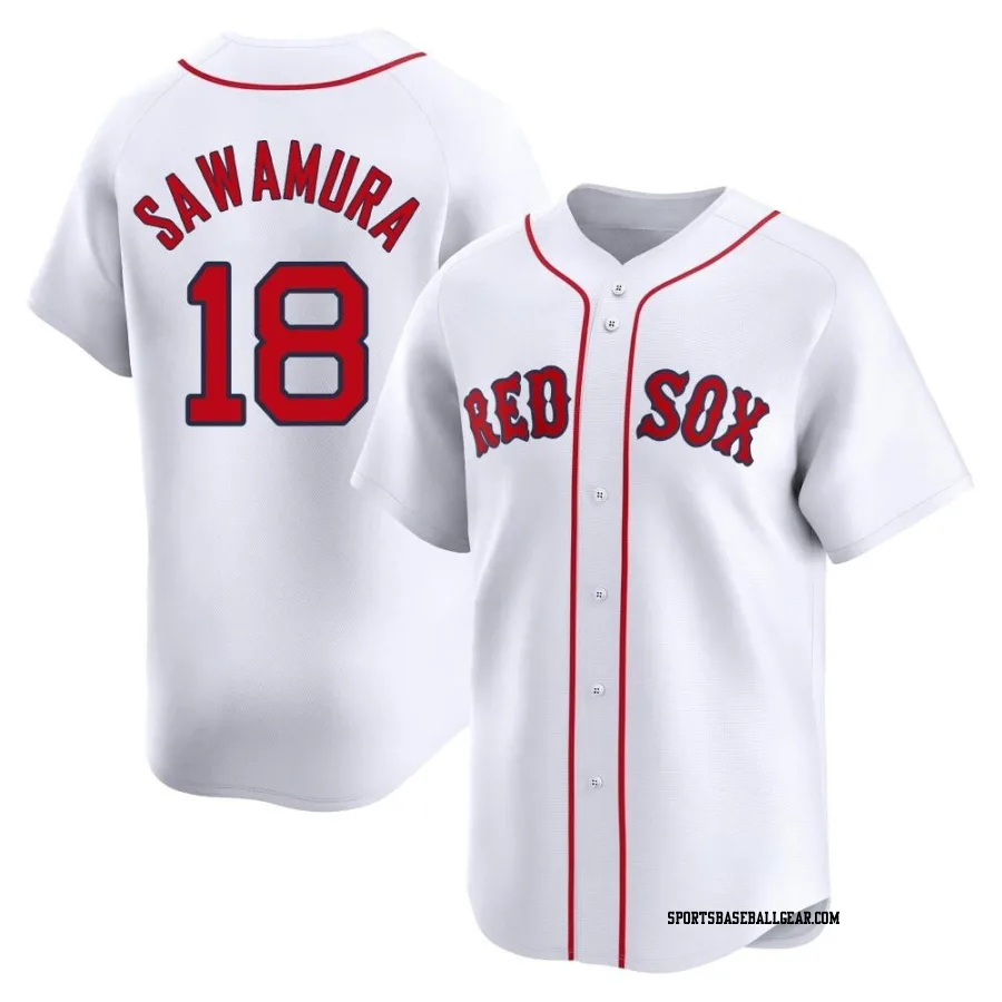 Hirokazu Sawamura Men's Boston Red Sox White Limited Home Jersey