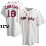 Hirokazu Sawamura Men's Boston Red Sox White Replica Home Jersey